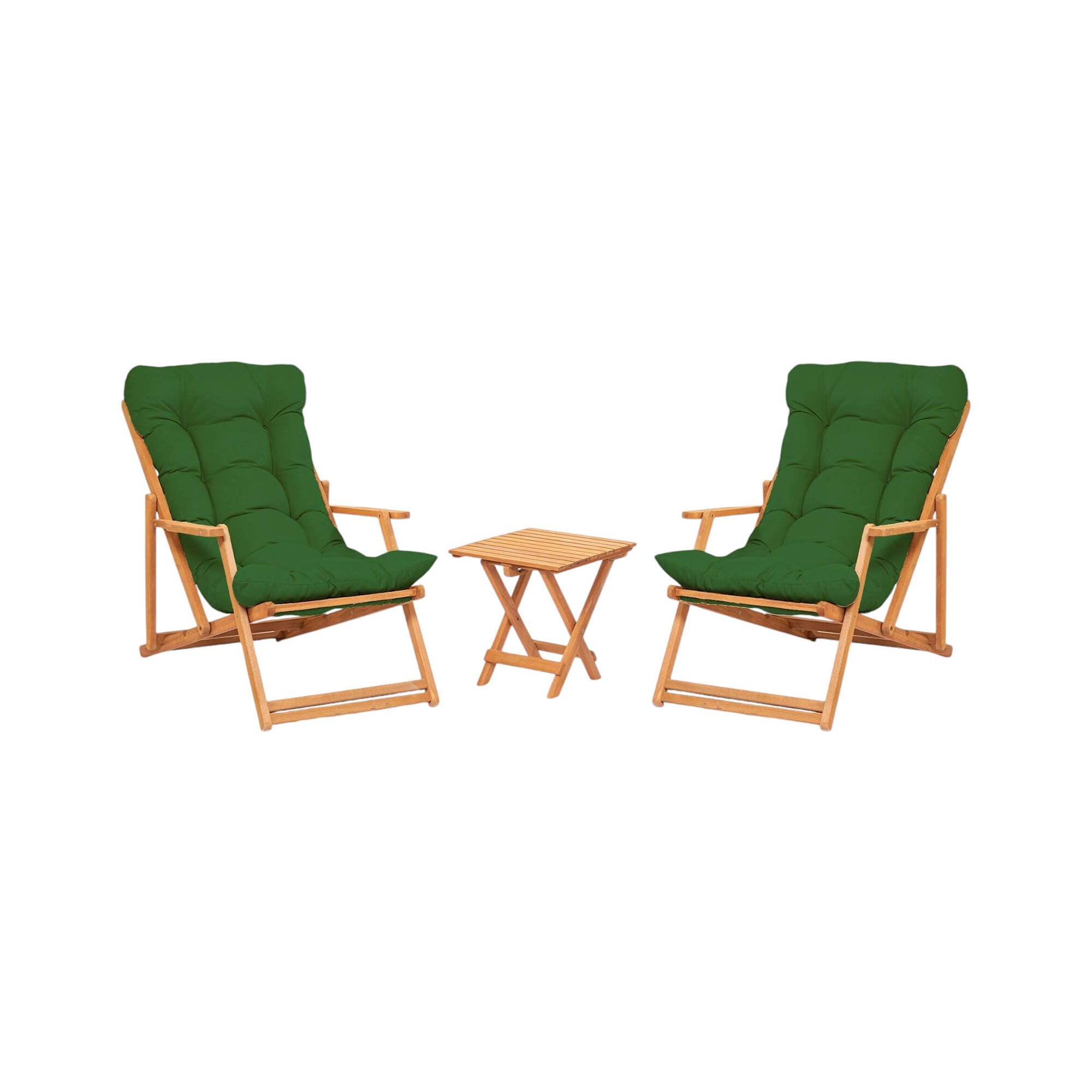 Salottino Outdoor Lyncis, set Salotto da Esterno 2 Posti, Verde