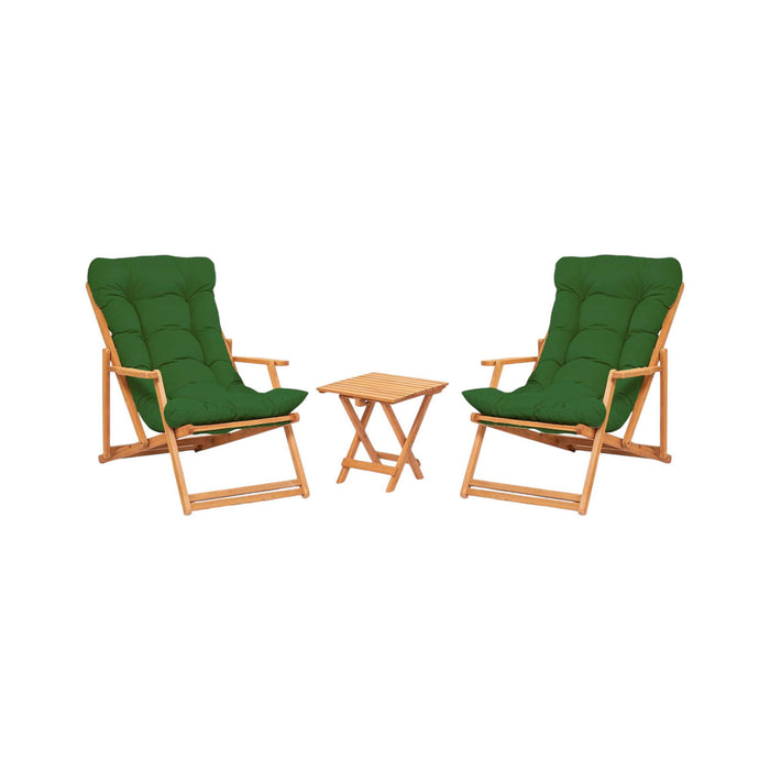 Salottino Outdoor Lyncis, set Salotto da Esterno 2 Posti, Verde