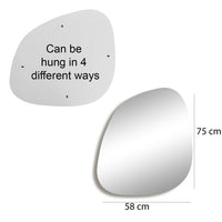 Moscufo, Specchio Forma Irregolare, 1.8x75h cm oro