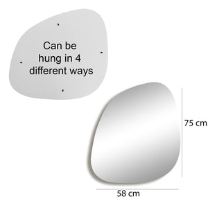Moscufo, Specchio Forma Irregolare, 1.8x75h cm oro