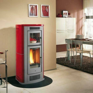 Accessorio riscaldamento Allerona, Accessorio per stufa, Utensili per il riscaldamento, Made in Italy, 60x70 h1 cm, Nero