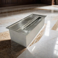 Bruciatore Aquara, Fornello, Elemento riscaldante, Inceneritore, Made in Italy, 13x30 h9 cm, Argento