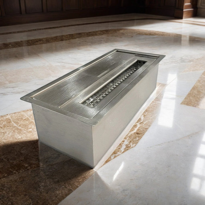 Bruciatore Aquara, Fornello, Elemento riscaldante, Inceneritore, Made in Italy, 13x30 h9 cm, Argento