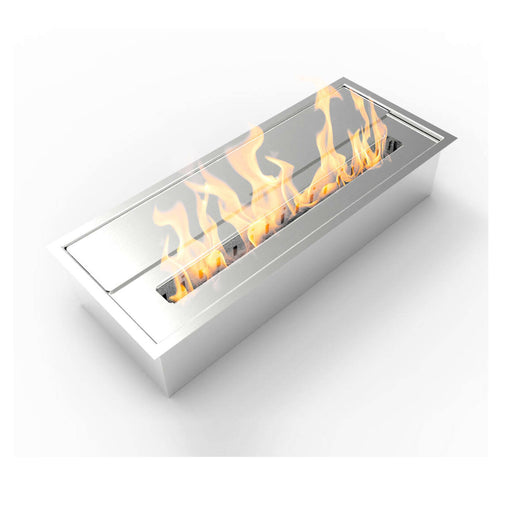 Bruciatore Arosio, Fornello, Elemento riscaldante, Inceneritore, Made in Italy, 19x46 h10 cm, Argento