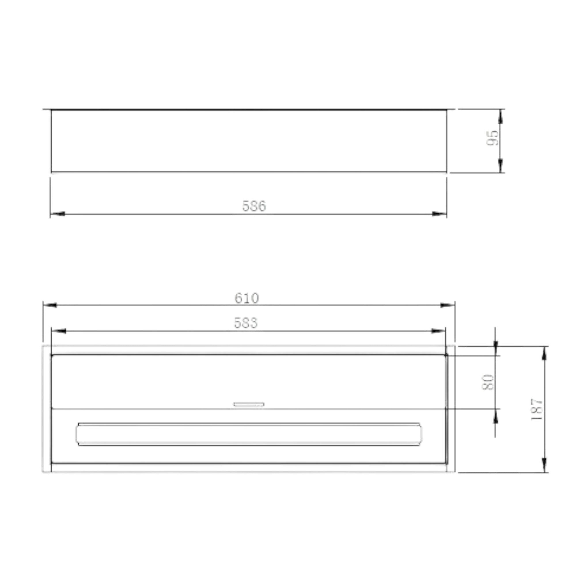 Bruciatore Sardi, Fornello, Elemento riscaldante, Inceneritore, Made in Italy, 18x61 h10 cm, Argento