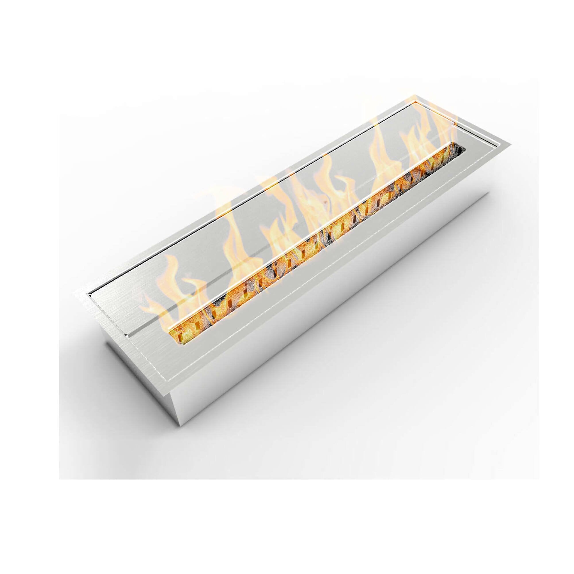 Bruciatore Sardi, Fornello, Elemento riscaldante, Inceneritore, Made in Italy, 18x61 h10 cm, Argento