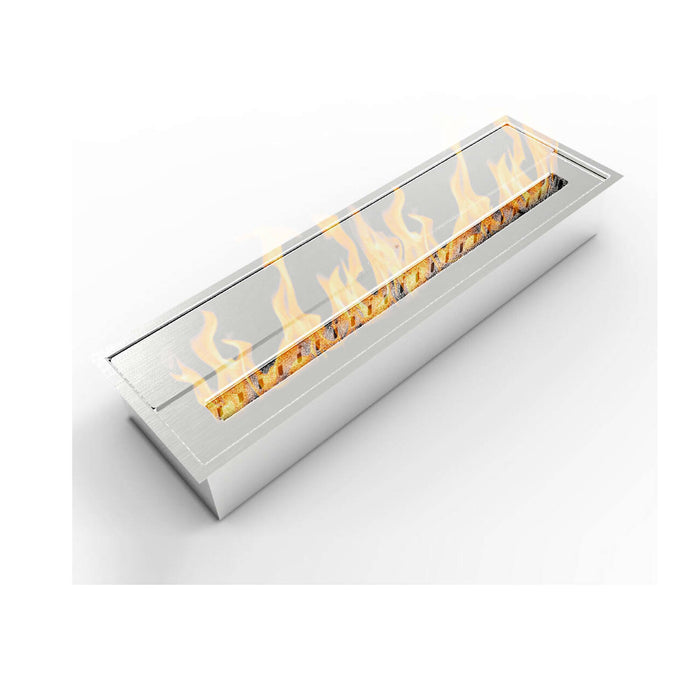 Bruciatore Sardi, Fornello, Elemento riscaldante, Inceneritore, Made in Italy, 18x61 h10 cm, Argento