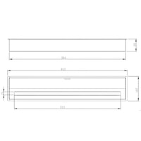 Bruciatore Andezeno, Fornello, Elemento riscaldante, Inceneritore, Made in Italy, 19x92 h10 cm, Argento