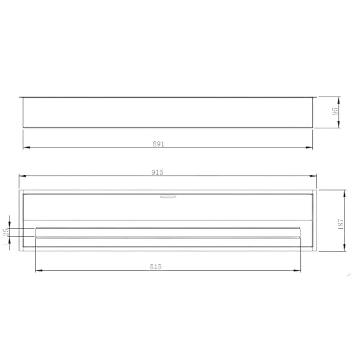 Bruciatore Andezeno, Fornello, Elemento riscaldante, Inceneritore, Made in Italy, 19x92 h10 cm, Argento