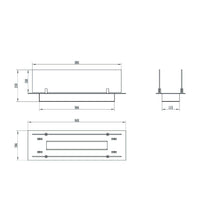 Bruciatore Affile, Fornello, Elemento riscaldante, Inceneritore, Made in Italy, 65x65 h21 cm, Nero e Argento