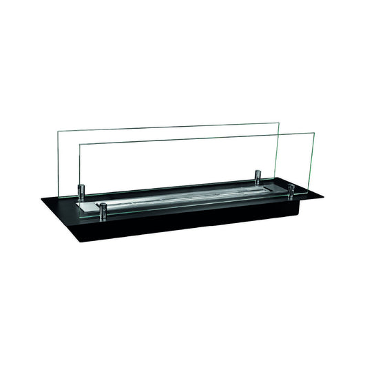 Bruciatore Affile, Fornello, Elemento riscaldante, Inceneritore, Made in Italy, 65x65 h21 cm, Nero e Argento