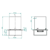 Bruciatore Arola, Fornello, Elemento riscaldante, Inceneritore, Made in Italy, 30x30 h36 cm, Grigio e Trasparente