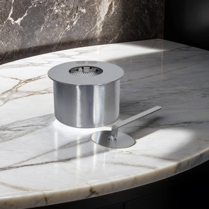 Bruciatore Anoia, Fornello, Elemento riscaldante, Inceneritore, Made in Italy, 20x20 h10 cm, Grigio