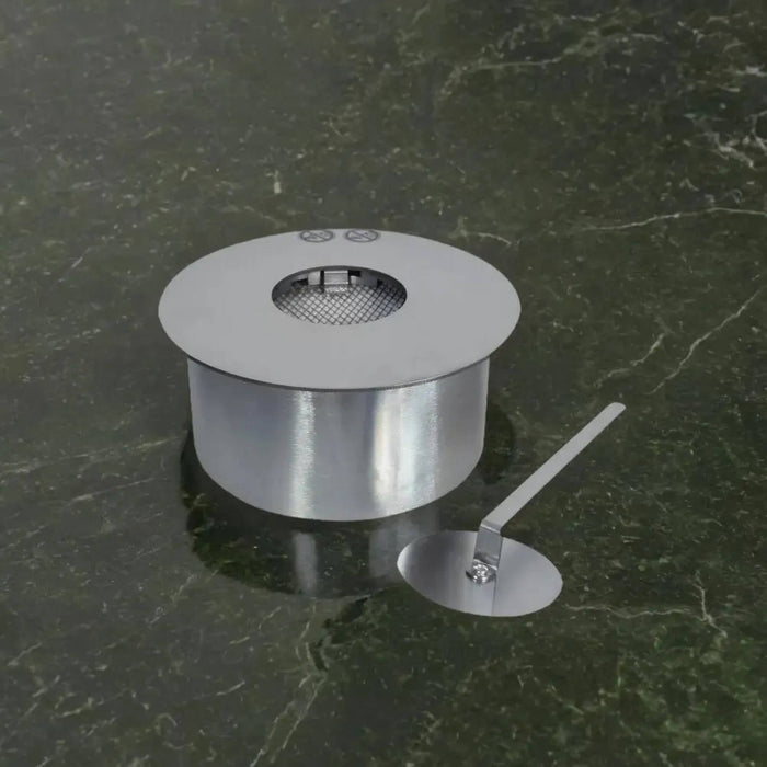 Bruciatore Annicco, Fornello, Elemento riscaldante, Inceneritore, Made in Italy, 25x25 h10 cm, Grigio