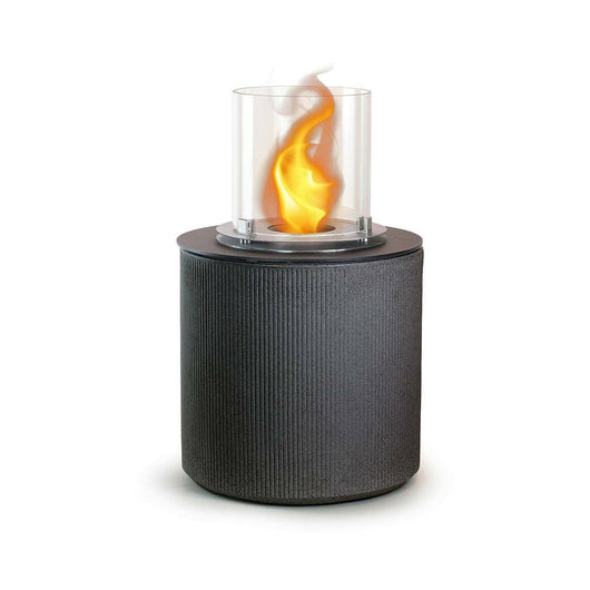 Camino a bioetanolo Maynila, Caminetto ecologico, Focolare senza fumo, Riscaldatore ad etanolo, Made in Italy, 36x36 h56 cm, Nero