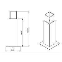 Camino a bioetanolo Jakarta, Caminetto ecologico, Focolare senza fumo, Riscaldatore ad etanolo, Made in Italy, 20x20 h110 cm, Bianco