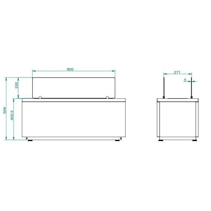 Camino a bioetanolo Arena, Caminetto ecologico, Focolare senza fumo, Riscaldatore ad etanolo, Made in Italy, 40x100 h40 cm, Bianco