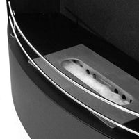 Camino a bioetanolo Alpago, Caminetto ecologico, Focolare senza fumo, Riscaldatore ad etanolo, Made in Italy, 63x16 h45 cm, Nero