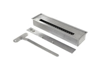 Camino a bioetanolo Teguci, Caminetto ecologico, Focolare senza fumo, Riscaldatore ad etanolo, Made in Italy, 58x28 h52 cm, Nero