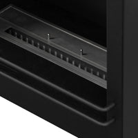 Camino a bioetanolo Teguci, Caminetto ecologico, Focolare senza fumo, Riscaldatore ad etanolo, Made in Italy, 58x28 h52 cm, Nero