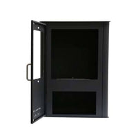 Stufa a bioetanolo Altidona, Camino a bioetanolo, Stufa ecologica, Riscaldatore senza canna fumaria, Made in Italy, 50x30 h68 cm, Grigio