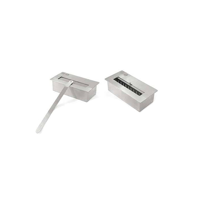 Stufa a bioetanolo Appiano, Camino a bioetanolo, Stufa ecologica, Riscaldatore senza canna fumaria, Made in Italy, 50x27 h80 cm, Bianco e Nero