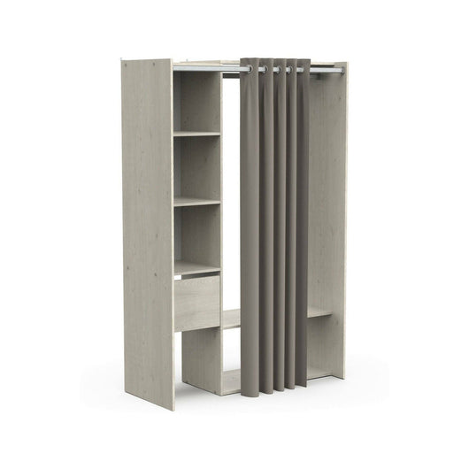 Guardaroba grande Elettori, Mobile camera da letto, Cabina armadio portabiti, Armadio appendiabiti, 119x50 h183 cm, Rovere