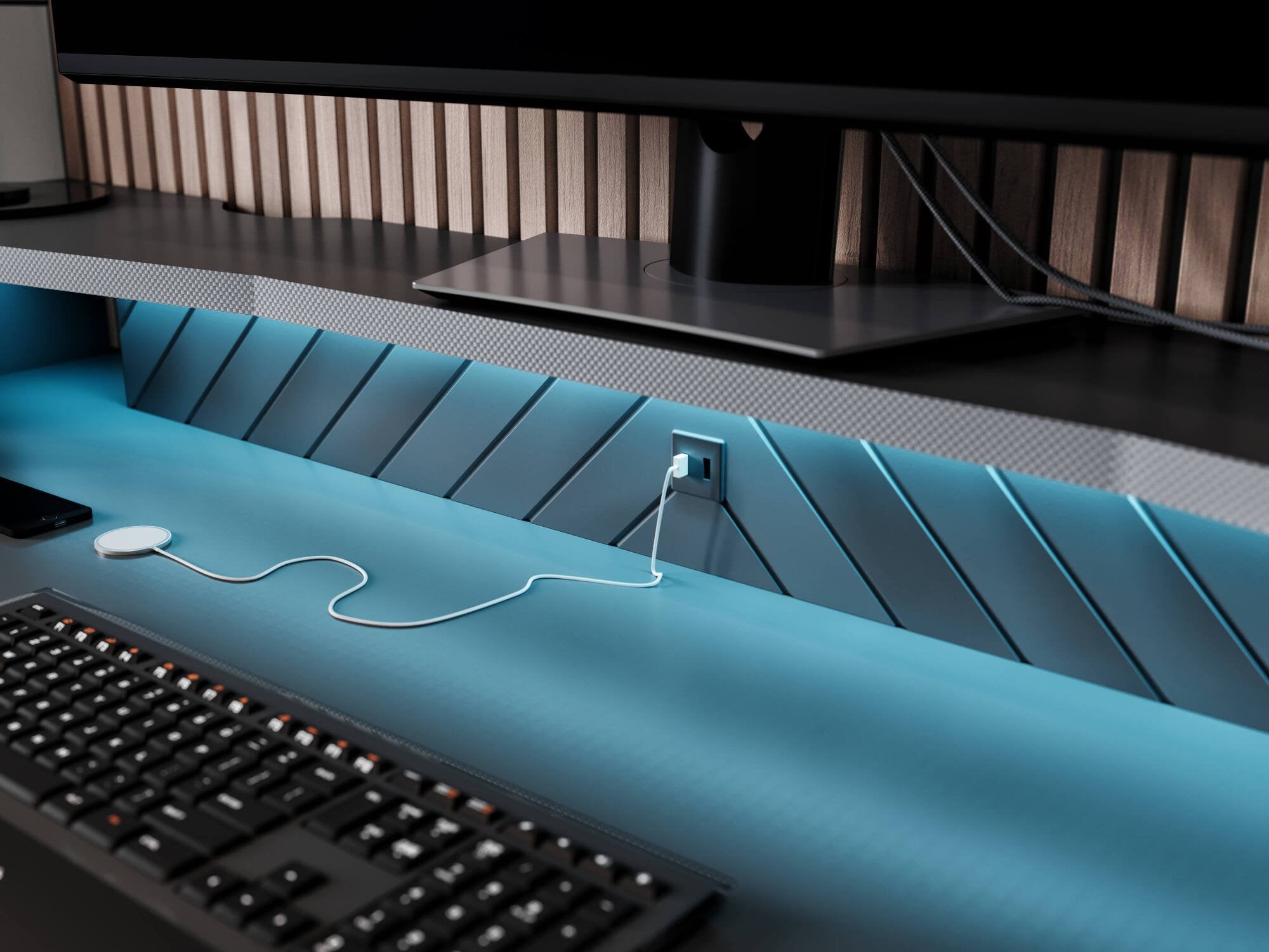 Scrivania Arsoli, Scrittoio da gaming, Tavolo per ufficio porta PC, Piano di lavoro, 160x76 h92 cm, Nero