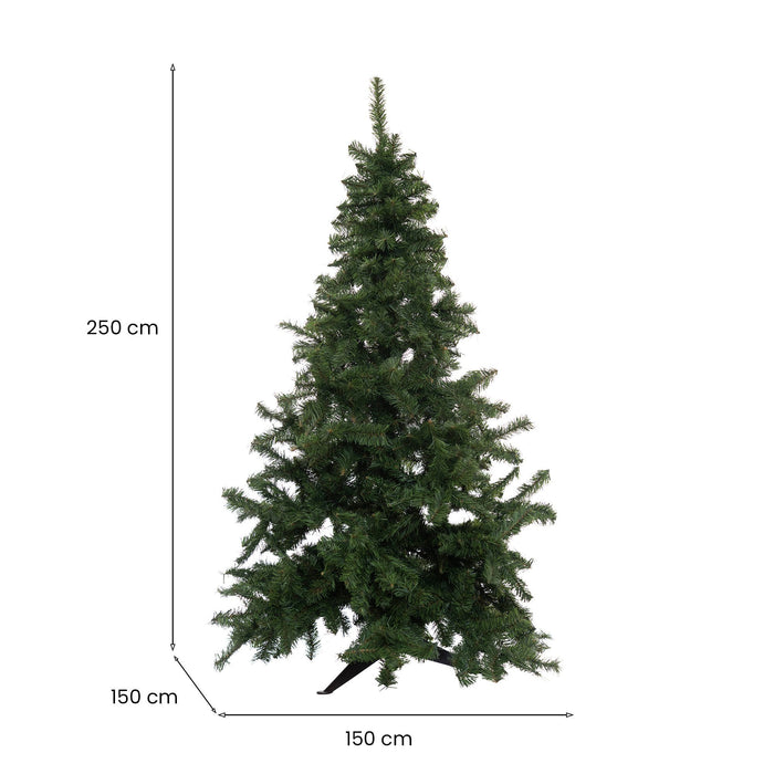 Tinsel, Albero di Natale 91 Rami Made in Italy, 250h cm Verde