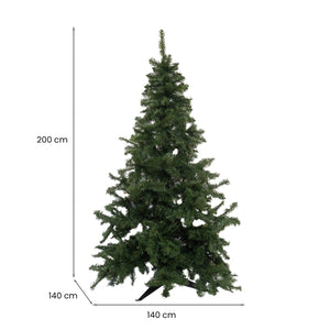 Tinsel, Albero di Natale 74 Rami Made in Italy, 200h cm Verde