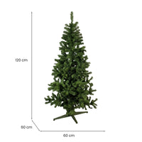 Jingles, Albero di Natale 120 cm 236 Rami Made in Italy, 120h cm Verde