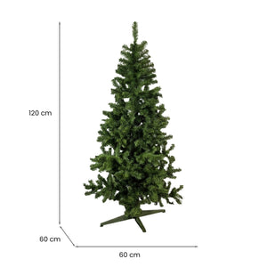 Jingles, Albero di Natale 120 cm 236 Rami Made in Italy, 120h cm Verde