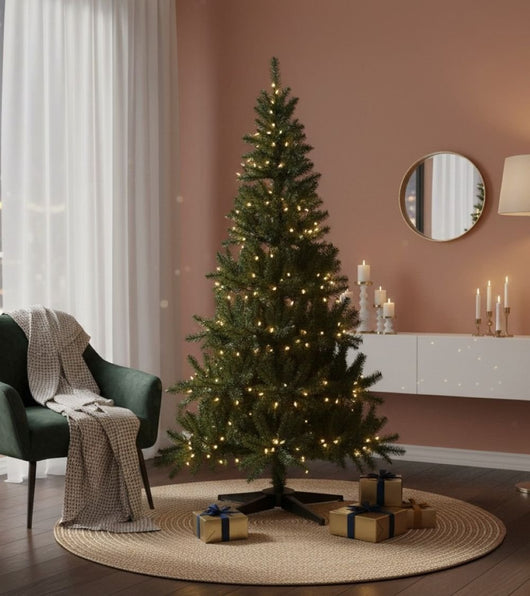 Jingles, Albero di Natale 120 cm 236 Rami Made in Italy, 120h cm Verde