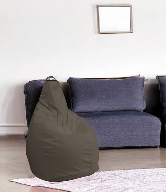 Pouf Aunter, Poltrona multiuso, Poltroncina sacco, Pouf poggiapiedi, Made in Italy, 90x90 h120 cm, Beige