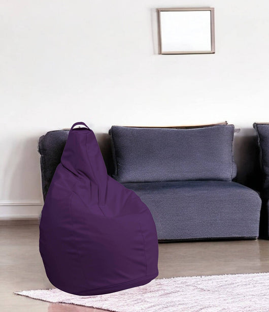 Pouf Boves, Poltrona multiuso, Poltroncina sacco, Pouf poggiapiedi, Made in Italy, 90x90 h120 cm, Viola