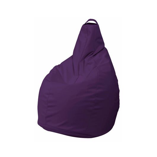 Pouf Boves, Poltrona multiuso, Poltroncina sacco, Pouf poggiapiedi, Made in Italy, 90x90 h120 cm, Viola