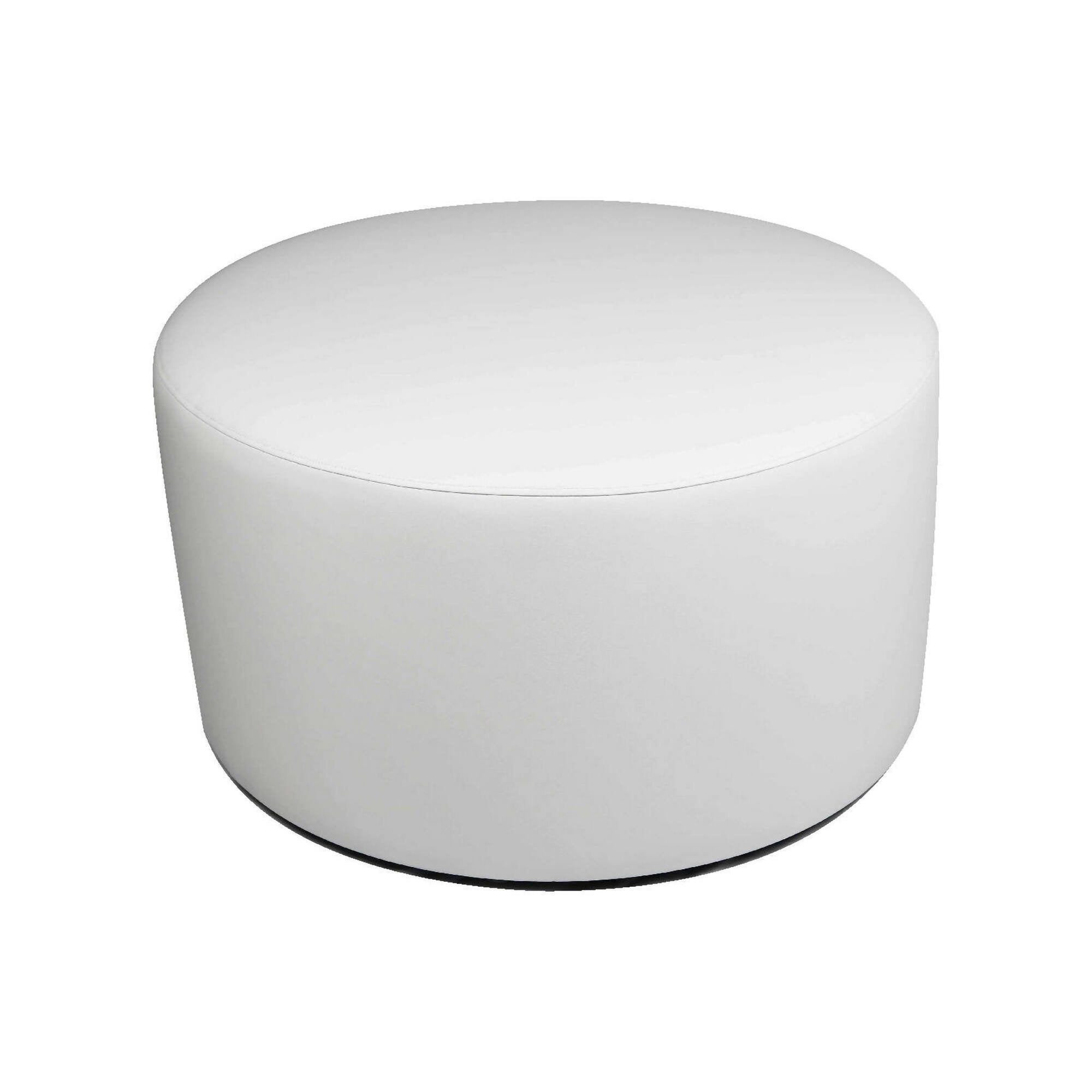 Pouf Anacapri, Poltrona multiuso, Poltroncina sacco, Pouf poggiapiedi, Made in Italy, 79x79 h42 cm, Bianco