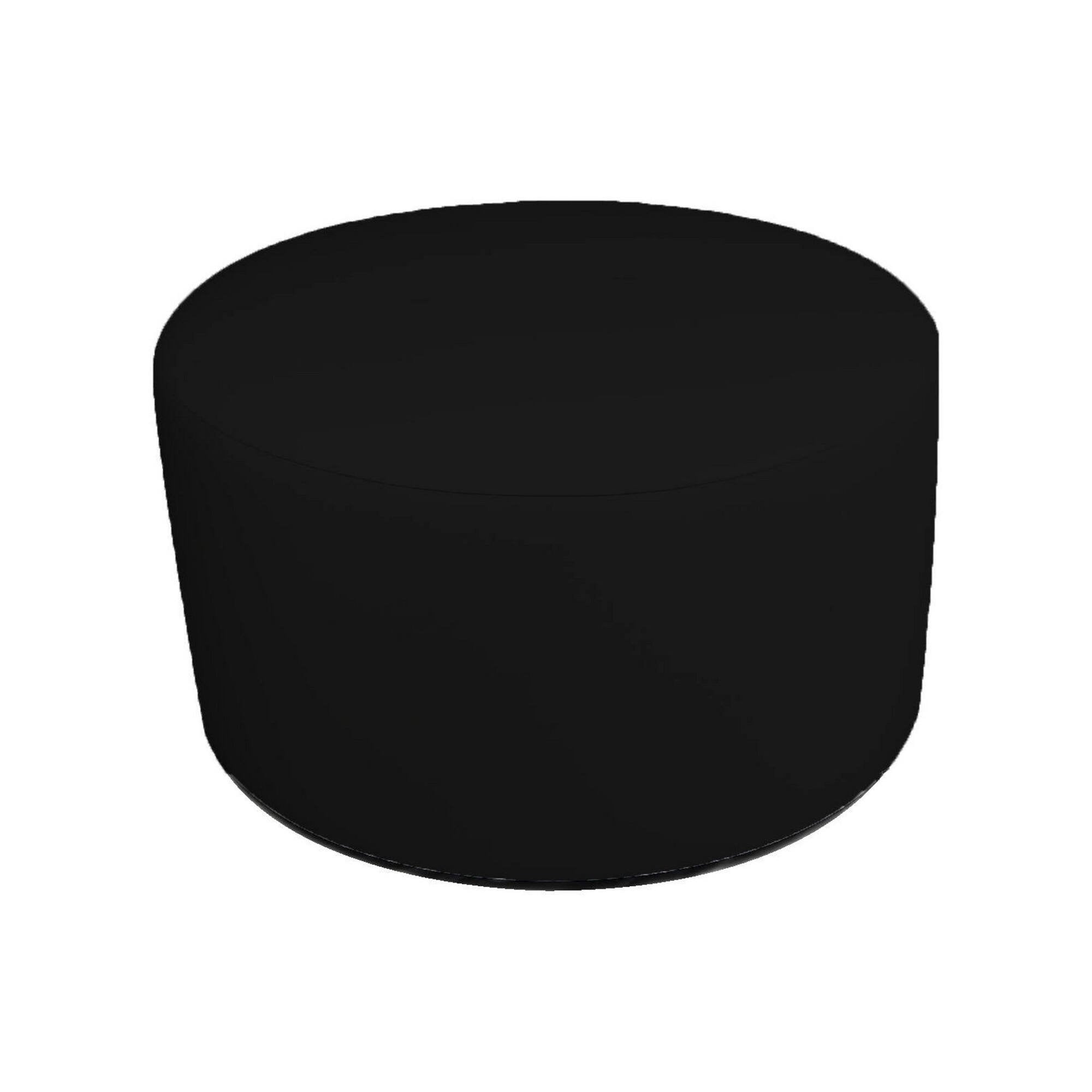 Pouf Anacapri, Poltrona multiuso, Poltroncina sacco, Pouf poggiapiedi, Made in Italy, 79x79 h42 cm, Nero