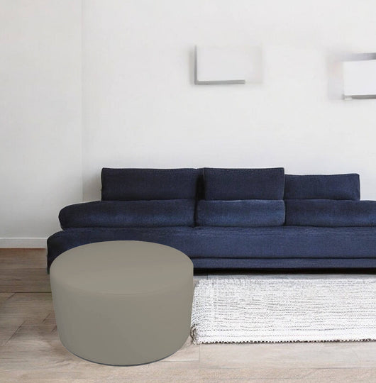 Pouf Anacapri, Poltrona multiuso, Poltroncina sacco, Pouf poggiapiedi, Made in Italy, 79x79 h42 cm, Tortora