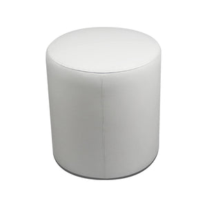 Pouf Lisboa, Poltrona multiuso, Poltroncina sacco, Pouf poggiapiedi, Made in Italy, 40x40 h42 cm, Bianco