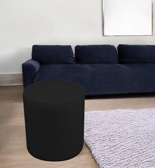 Pouf Lisboa, Poltrona multiuso, Poltroncina sacco, Pouf poggiapiedi, Made in Italy, 40x40 h42 cm, Nero