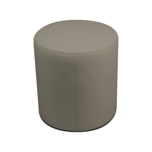 Pouf Lisboa, Poltrona multiuso, Poltroncina sacco, Pouf poggiapiedi, Made in Italy, 40x40 h42 cm, Tortora