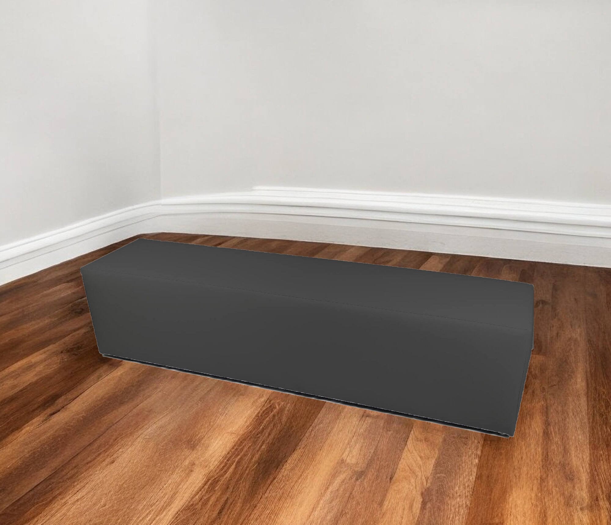 Pouf Apecchio, Poltrona multiuso, Poltroncina sacco, Pouf poggiapiedi, Made in Italy, 180x40 h42 cm, Grigio