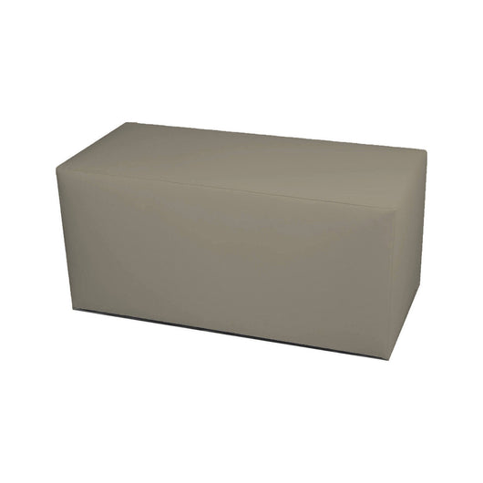 Pouf Bucuresti, Poltrona multiuso, Poltroncina sacco, Pouf poggiapiedi, Made in Italy, 90x40 h42 cm, Tortora