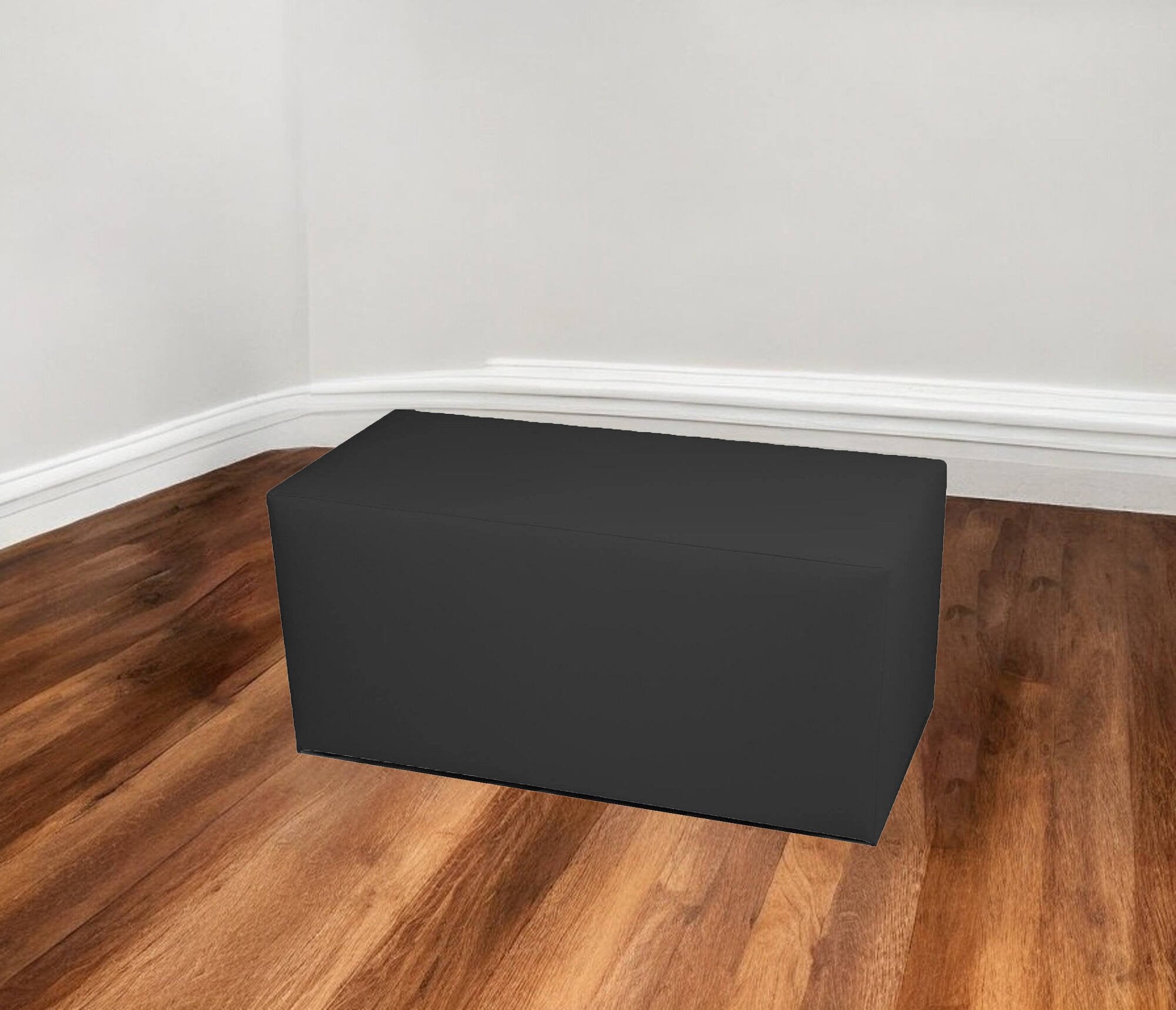 Pouf Bucuresti, Poltrona multiuso, Poltroncina sacco, Pouf poggiapiedi, Made in Italy, 90x40 h42 cm, Grigio scuro