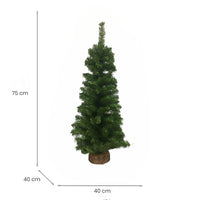 Merry, Albero di Natale 120 Rami Made in Italy, 75h cm
