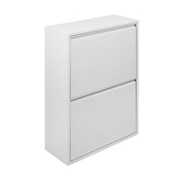 Pattumiera Anella, Porarifiuti salvaspazio, Pattumiera per differenziata con 4 secchi, Cm 60x25h92, Bianco