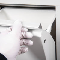 Pattumiera Anella, Porarifiuti salvaspazio, Pattumiera per differenziata con 4 secchi, Cm 60x25h92, Bianco