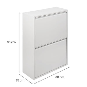 Pattumiera Anella, Porarifiuti salvaspazio, Pattumiera per differenziata con 4 secchi, Cm 60x25h92, Bianco