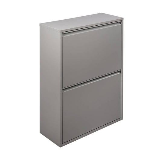 Pattumiera AnuKhatun, Cestino portarifiuti, Bidone per raccolta differenziata, Mobile per spazzatura, 60x25 h93 cm, Grigio
